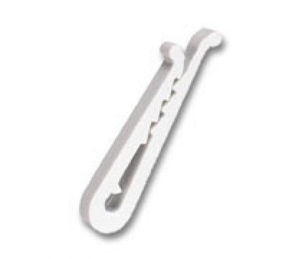 1000 White Plastic Alligator Clips for Shirt Folding Ties Socks Pants 1-7/16"