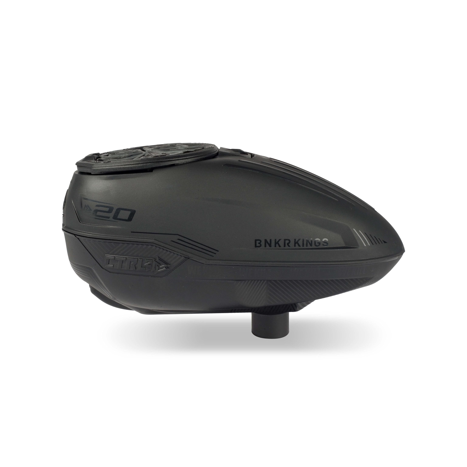 Bunkerkings CTRL2 Electronic Paintball Loader/Hopper (Black)
