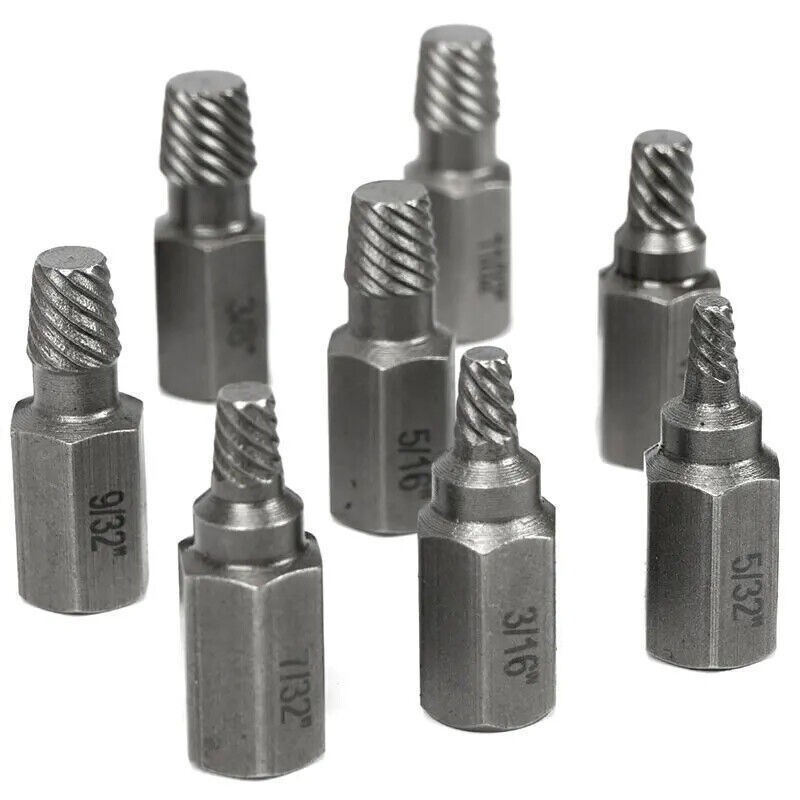 25 Pcs Multi-Spline Screw Extractor Set Hex Head Bit Socket Wrench Bolt Remover
