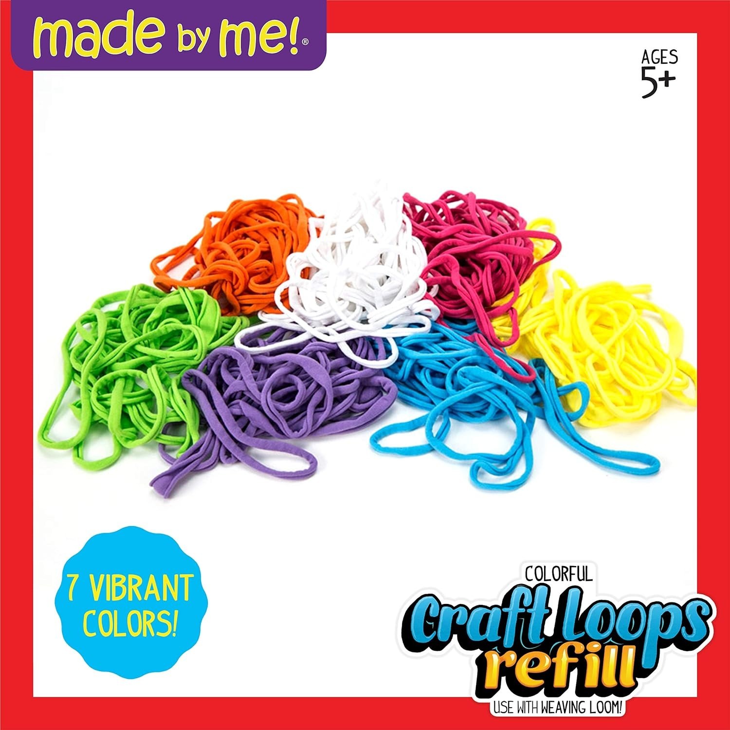 Kid-Friendly Craft Loops Refill - 210 Vibrant Loops for Endless Projects