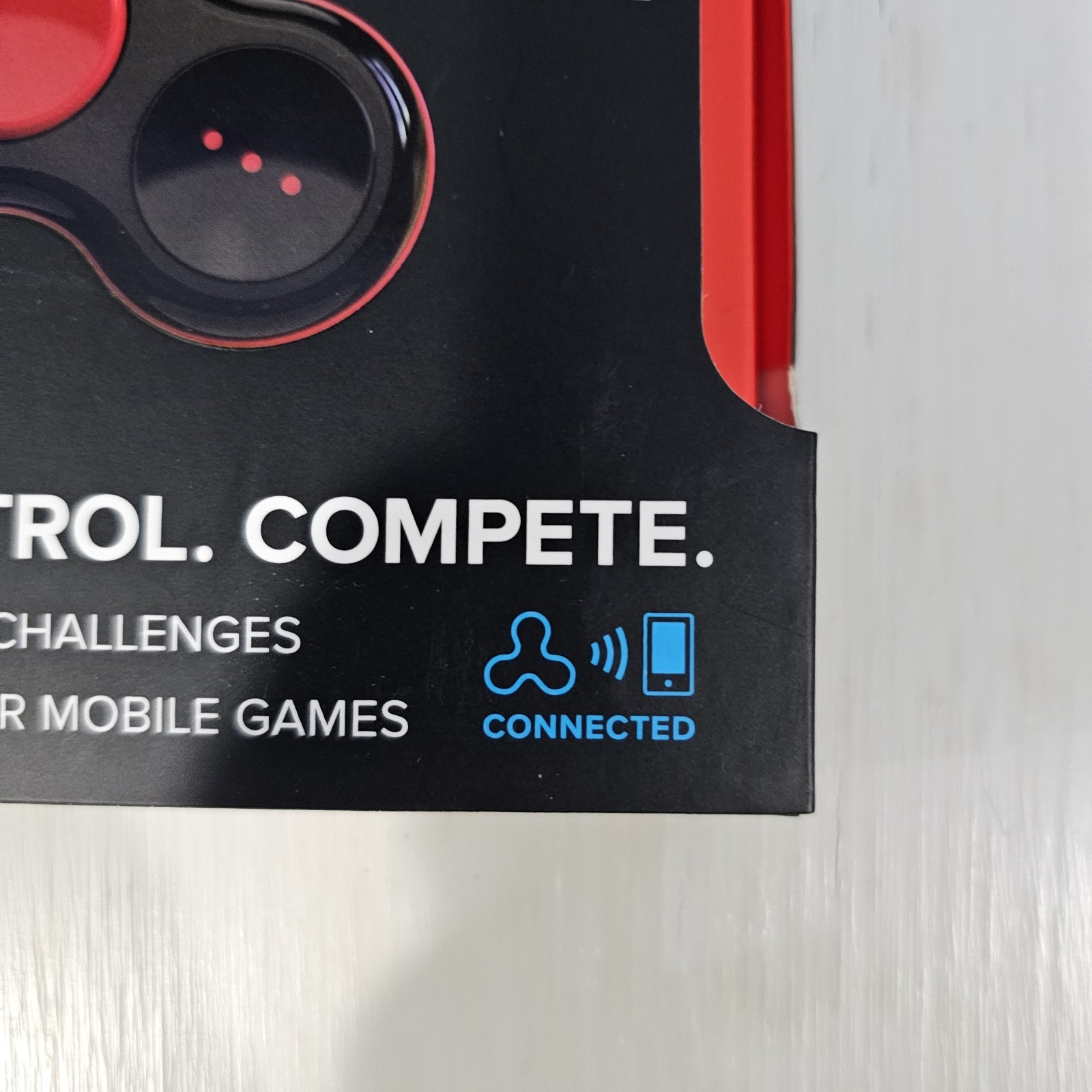 NEW Fidgetly CTRL 360° Motion Game Controller Smart Fidget Spinner BLACK & RED