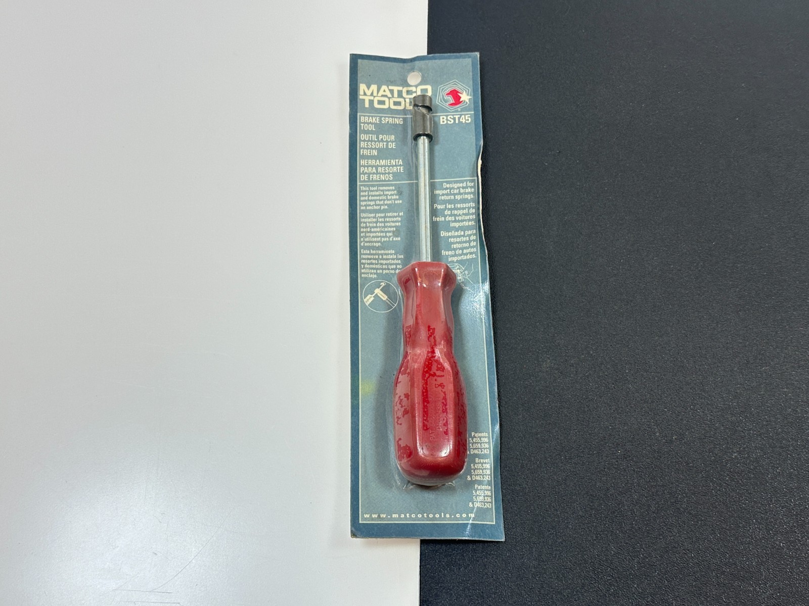 NEW Matco Tools USA BST45 Brake Spring Tool w/ Red Hard Handle NOS