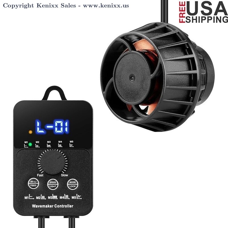 2100GPH Aquarium Wave Maker Pump Mini DC Controller 50-100 Gallon Tanks Magnetic