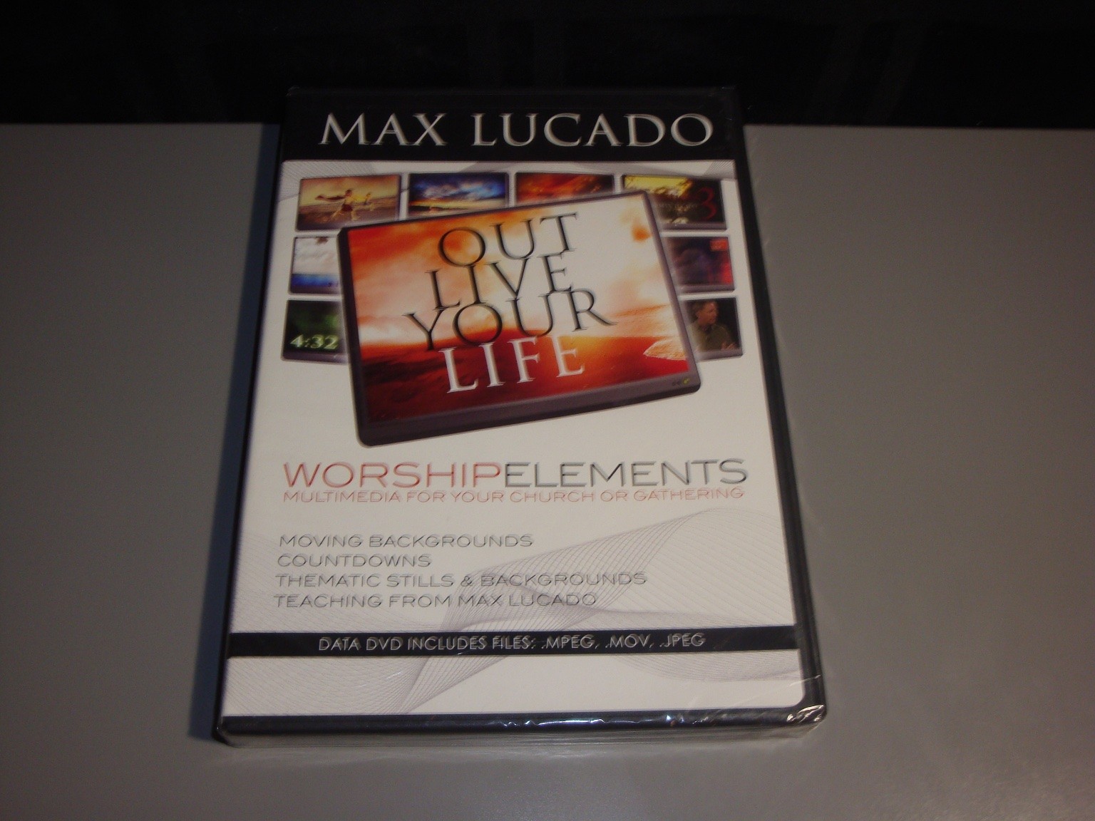 Max Lucado Worship Elements Out Live Your Life Data DVD Religion Church Resource