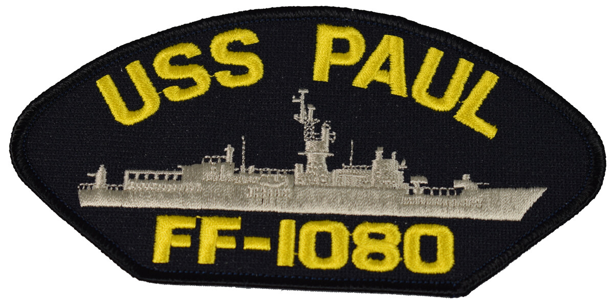 USS PAUL FF-1080 SHIP PATCH - GREAT COLOR - Veteran Owned Business