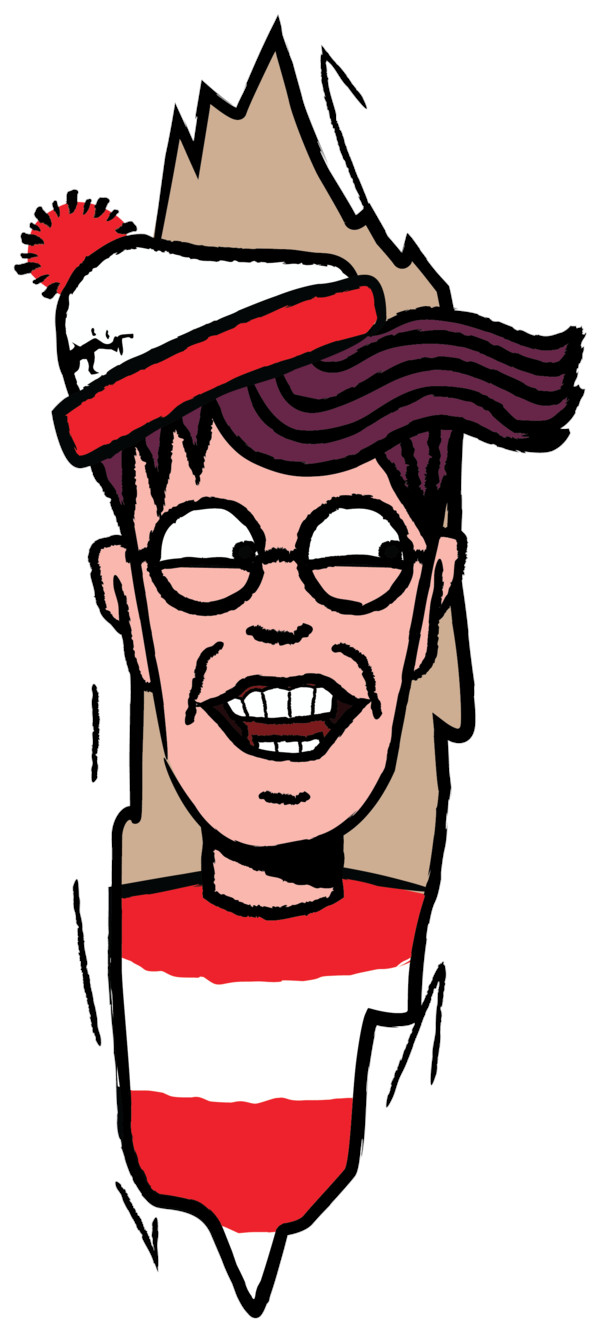 Heres Waldo sticker the shinning weatherproof bumper vinyl decal