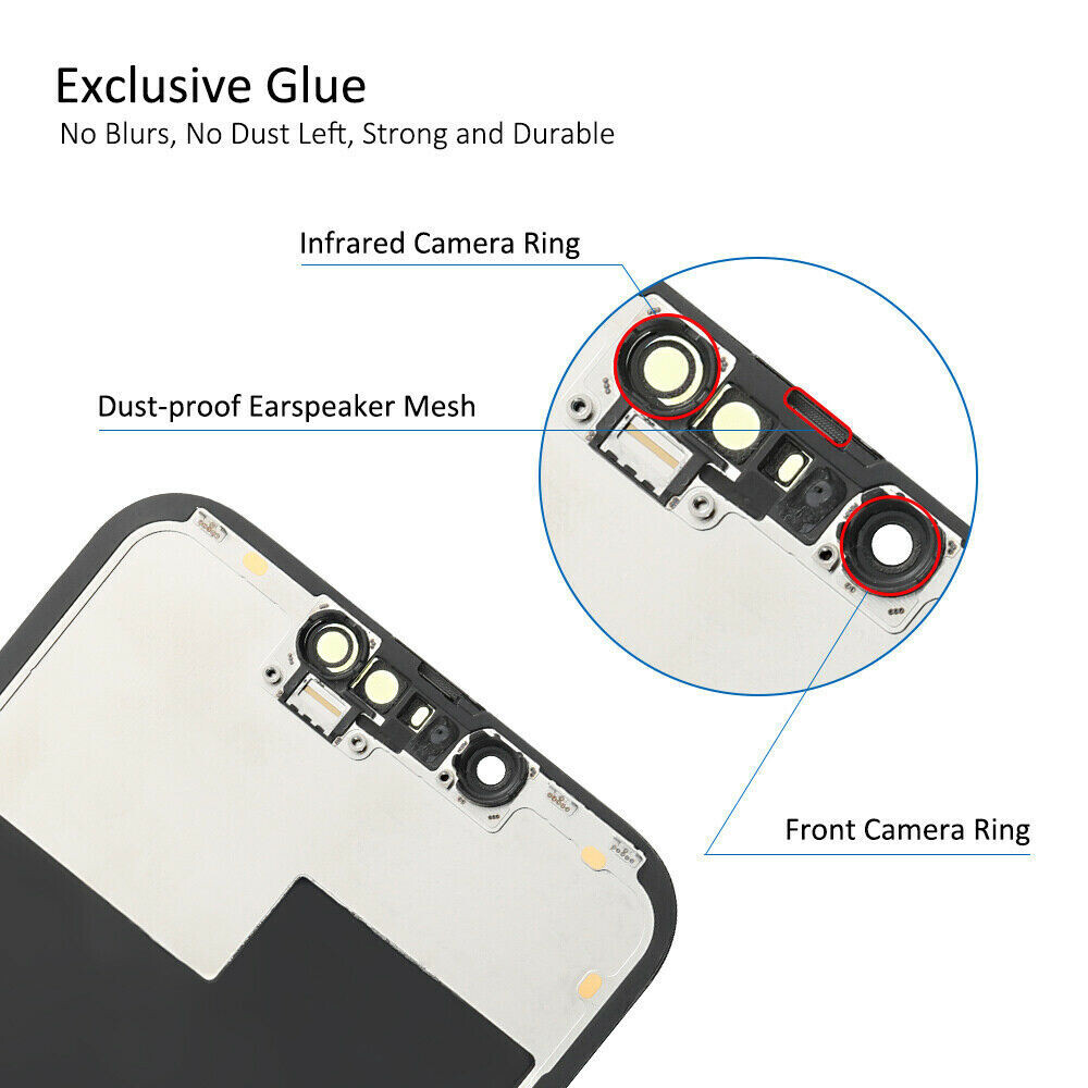 Hard OLED Display Touch Screen Digitizer Assembly Replacement for iPhone 13 6.1"