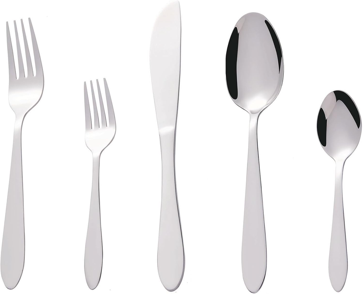Elegance 40-Piece Stainless Steel Flatware Silverware Cutlery Set, Include Knife