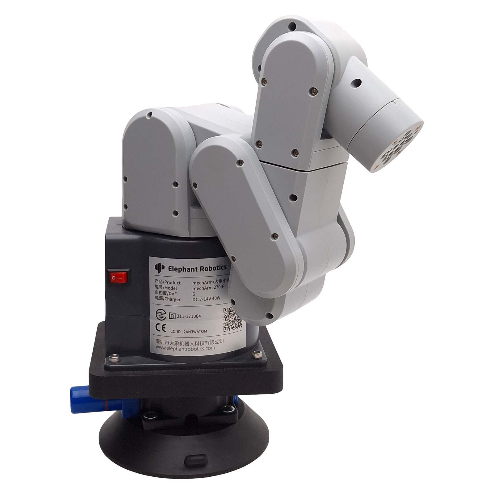 Elephant Robotics mechArm 270-pi Compact Robot Arm, ø270mm Radius, 250g Payload
