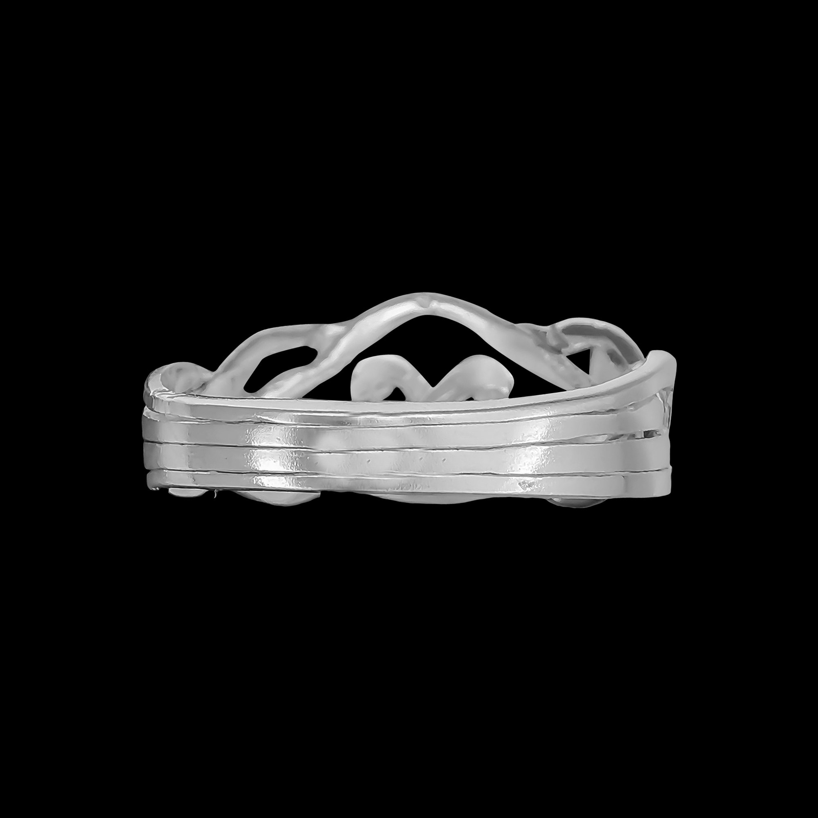 4 piece Sterling Silver Puzzle Ring
