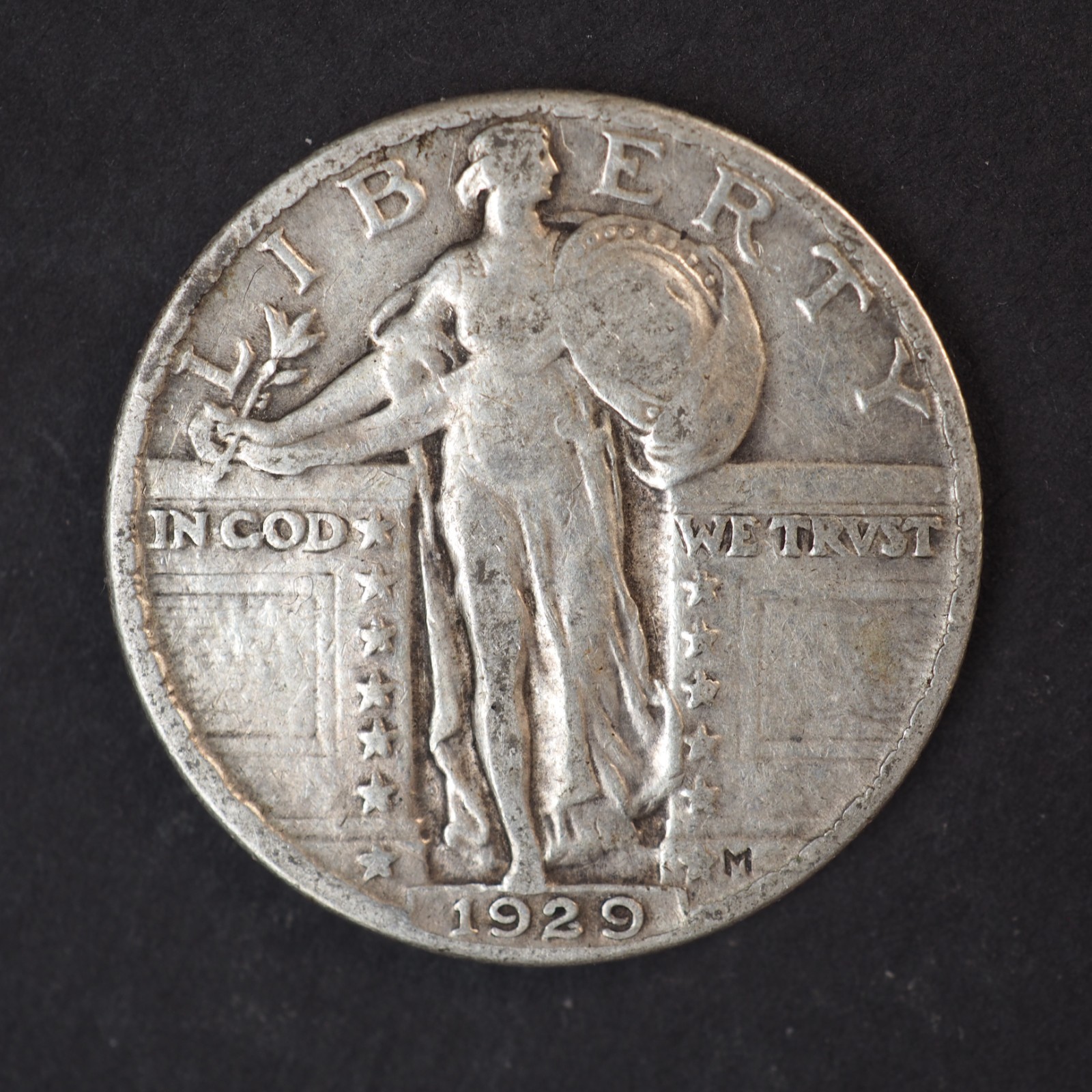 1929 *P* STANDING LIBERTY SILVER  QUARTER   **NICE !** FREE SHIPPING! C3769