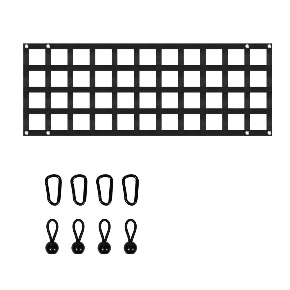 Tailgate Net for Pickup Truck Bed, Black 60'' x 18'' Mesh Tail Gate with Heavy