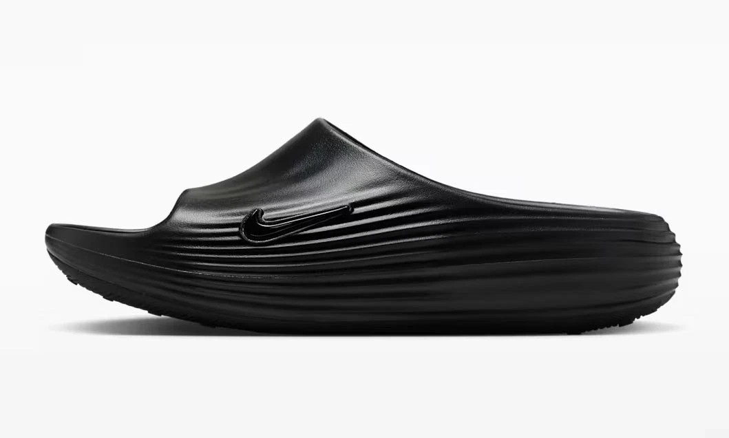 Nike ReactX Rejuven8 Slides Triple Black HV4479-001 Mens Size