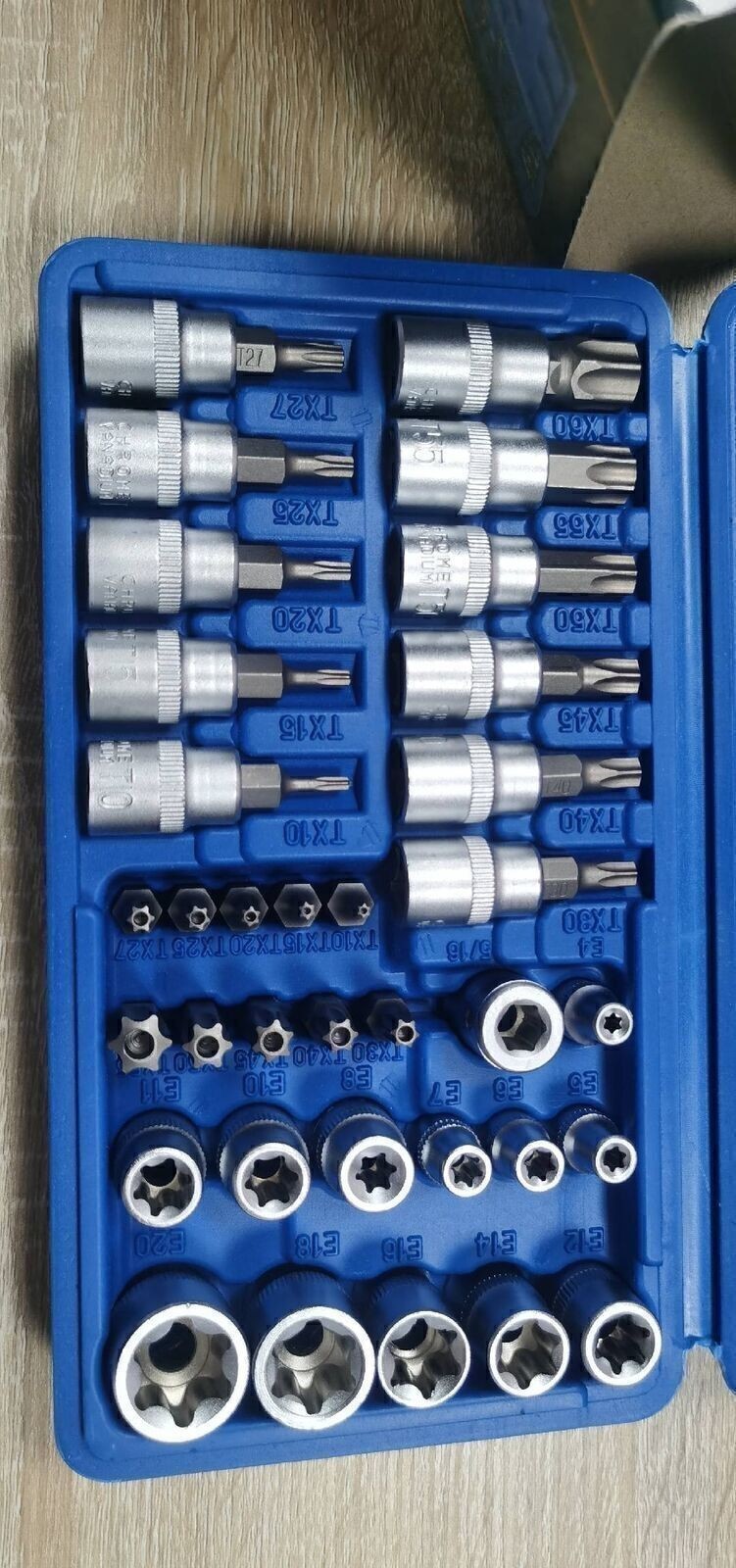 Inverted Torx Socket Master Set E4 to E20 T-Style Bits Tamper Resistant Gearzaar