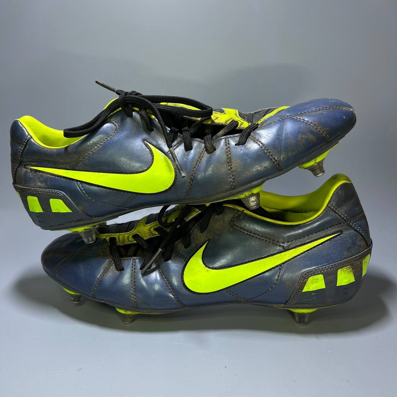Nike Total 90 Strike FG Grey boots Cleats mens Football/Soccers US 11 UK 10