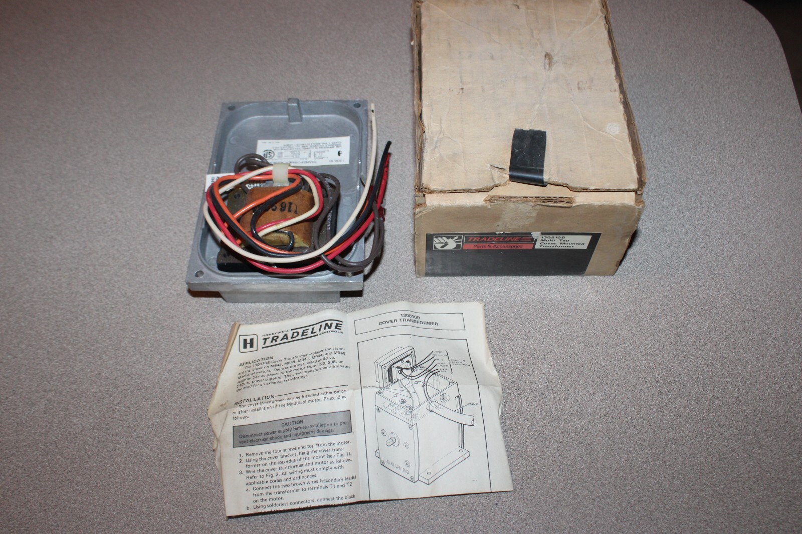 NOS Honeywell Tradeline 130810B Multi Tap Cover Mounted Transformer