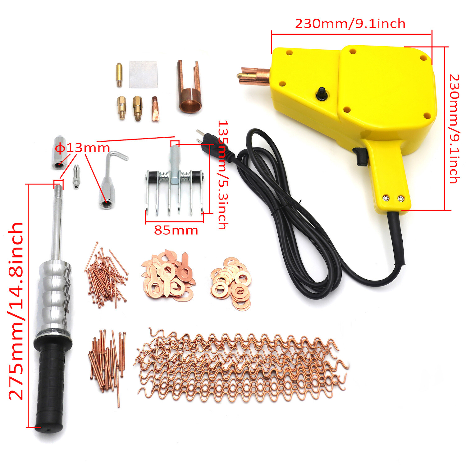 Spot Stud Welder Dent Puller Kit Welding Wire Stud Car Body Panel Reqairs