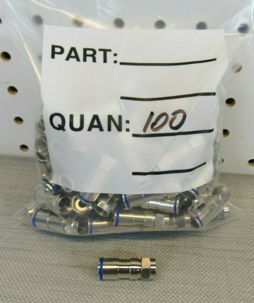 New Coaxial Compression Connector Lot of 100