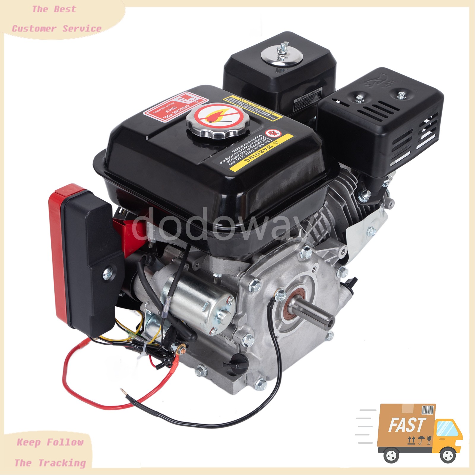 212cc 4-Stroke 7.5 HP Electric Start Horizontal Engine Go Kart Gas Engine Motor