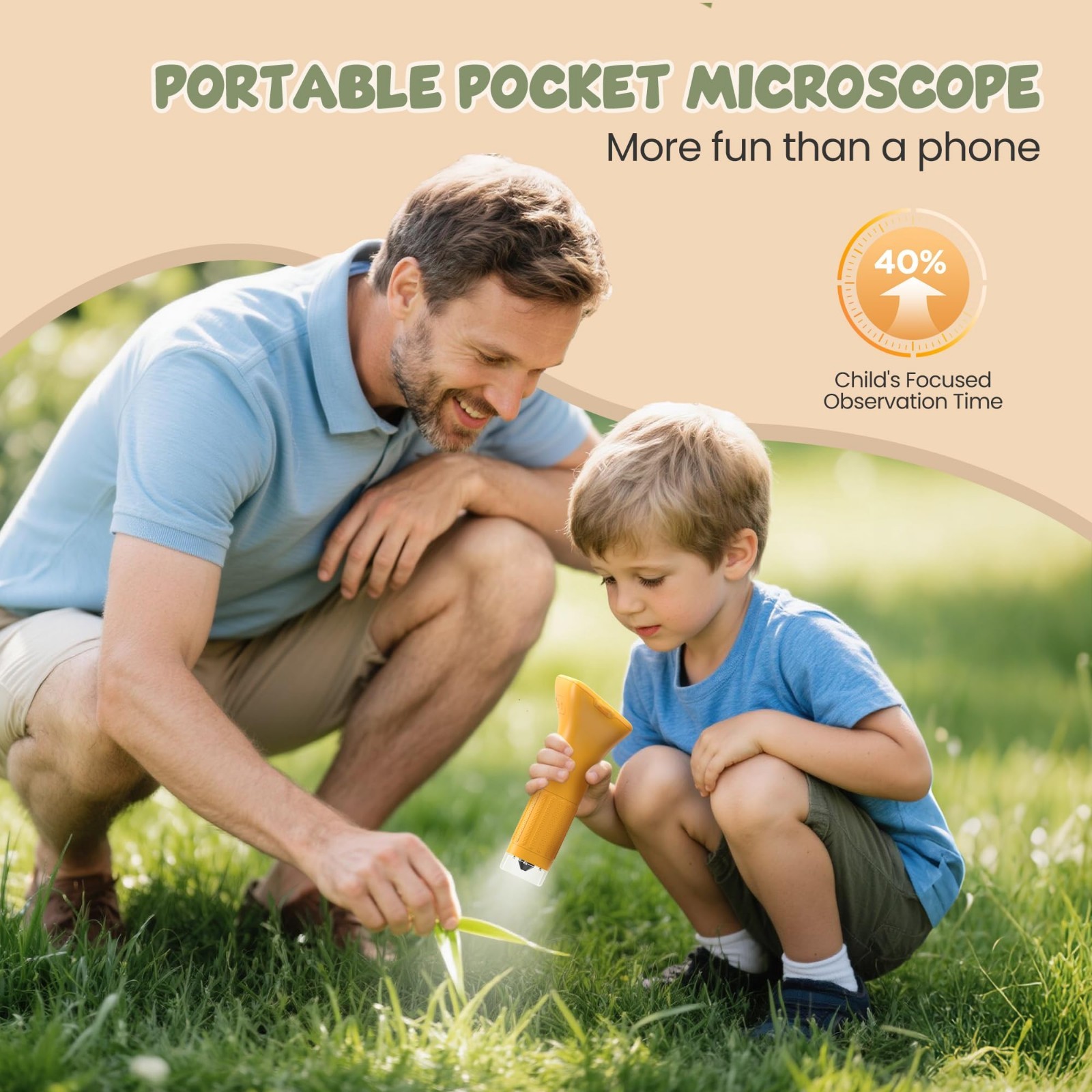 1000X Portable Handheld Digital Microscope for Kids with HD2.0 IPS Screen |...