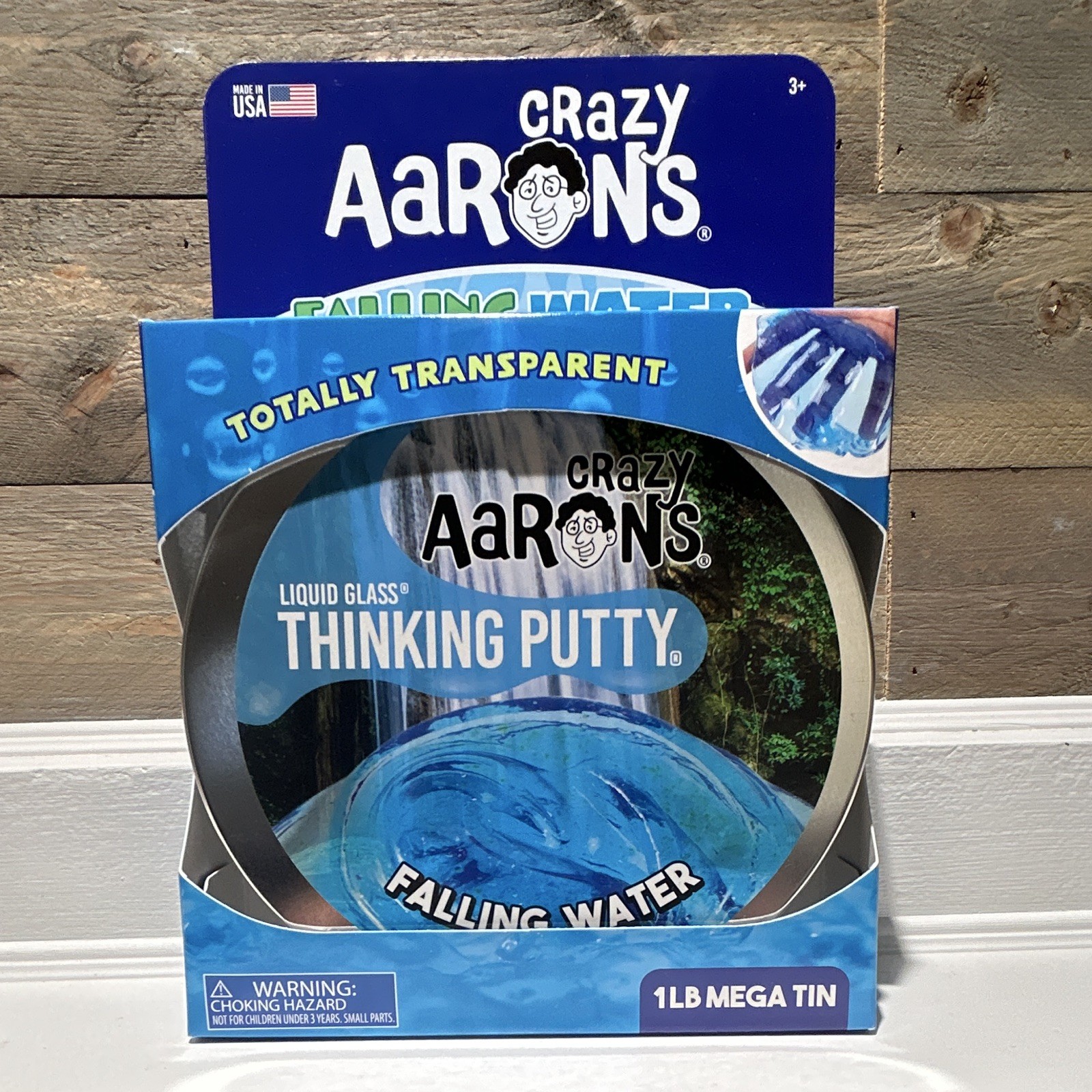 ULTRA RARE LIQUID GLASS FALLING WATER MEGA TIN (ONE POUND) - Crazy Aaron's Putty