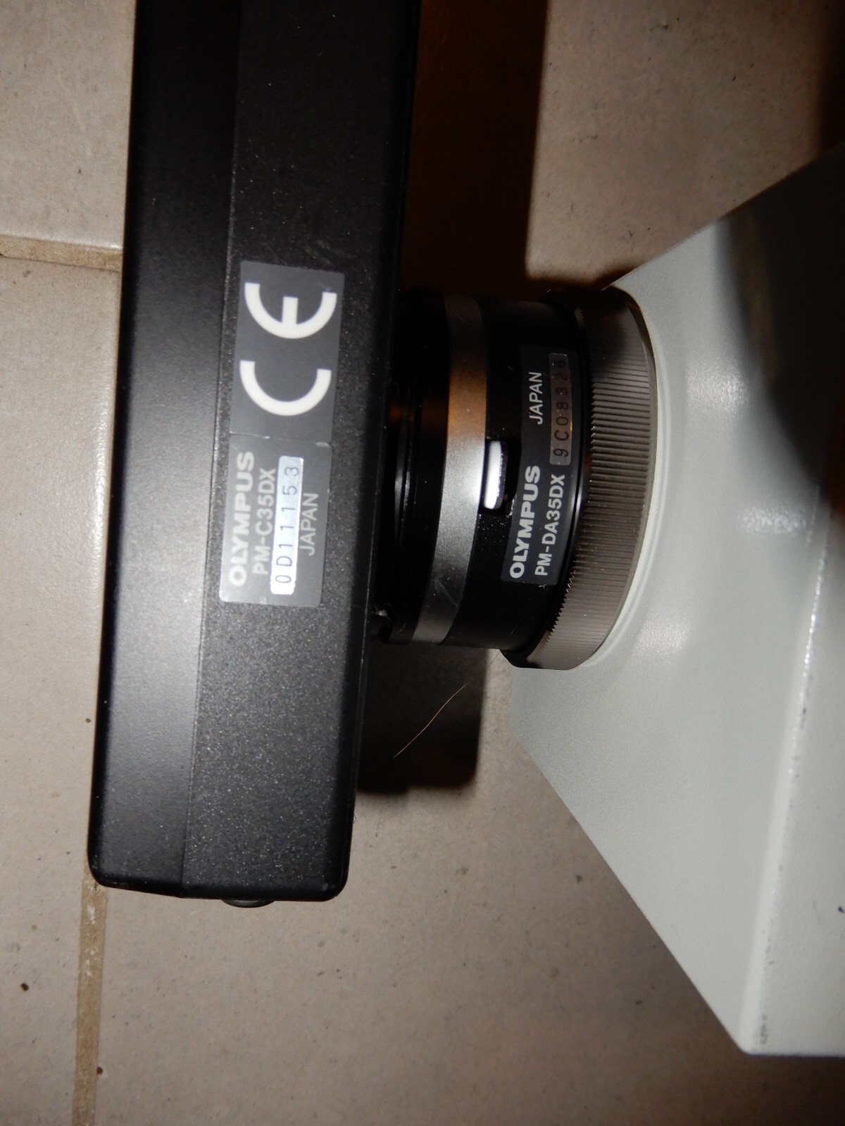 Olympus PM-C35DX 35MM Microscope Camera with PM-DA35DX Adapter and U-SPT Lens