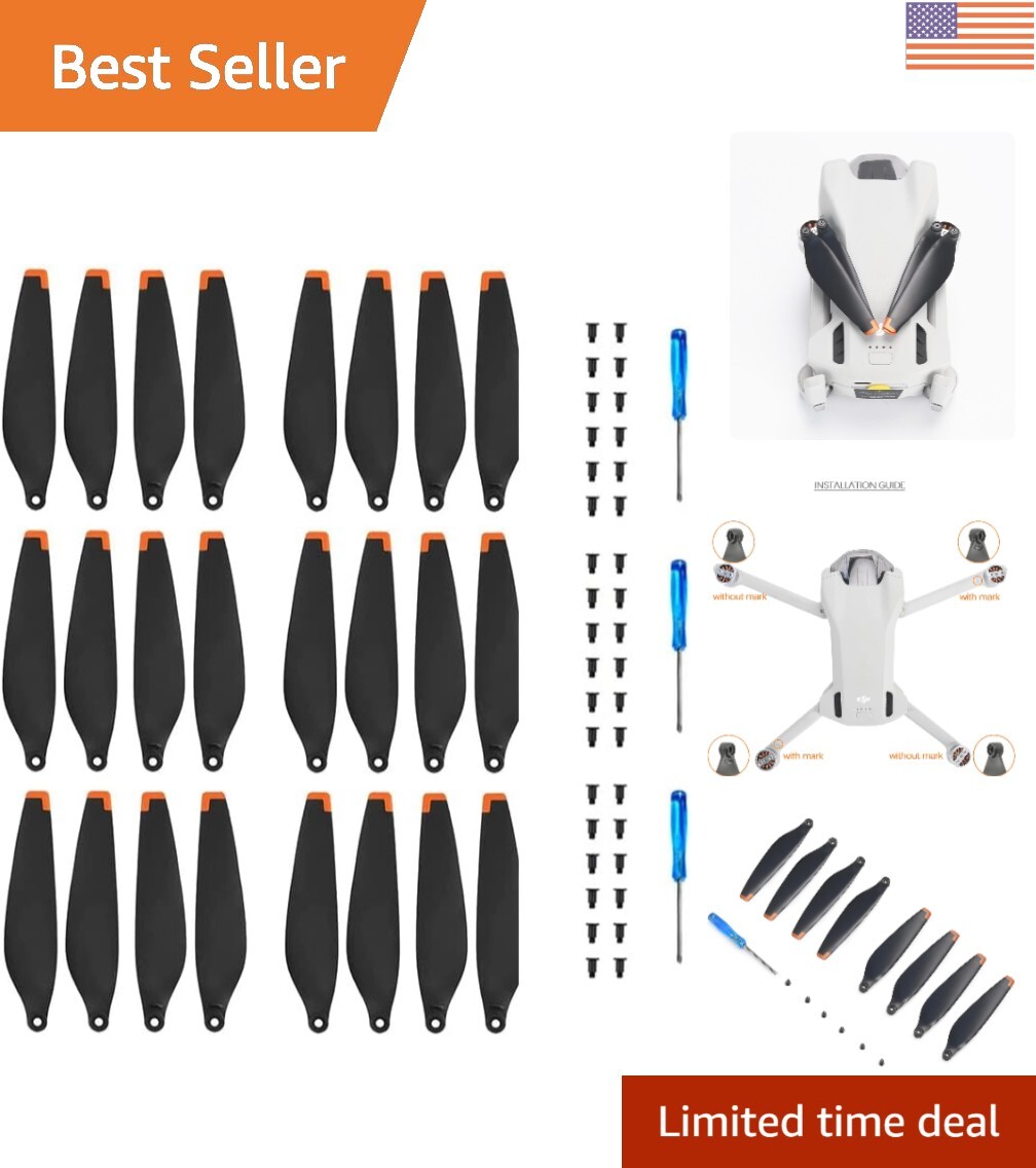24pcs Quiet Mini 3 Propellers for DJI Mini 3 - Lightweight Drone Accessories
