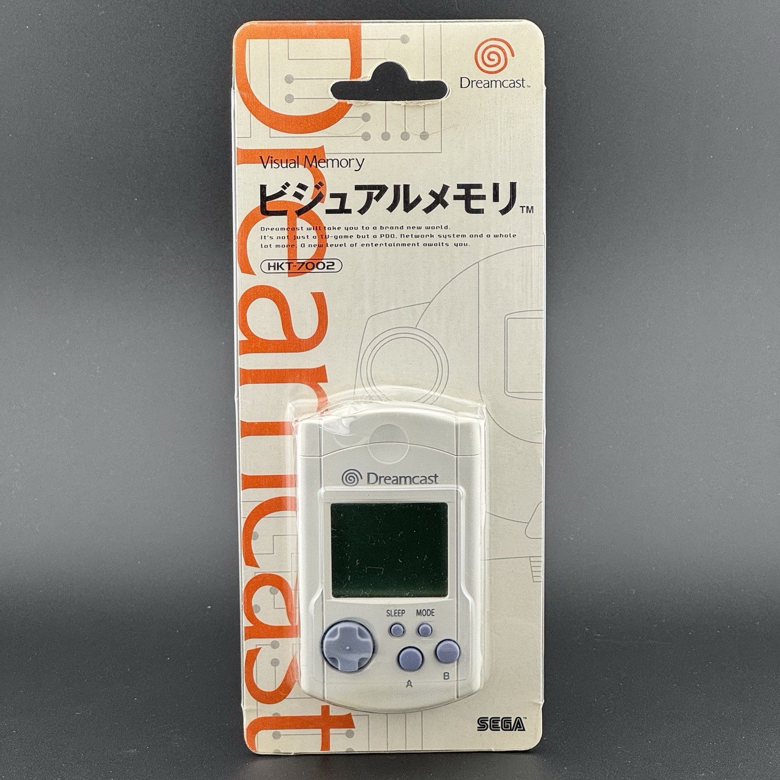 Sega Dreamcast OEM Gray VMU Visual Memory Unit Complete In Box CIB HKT-7000 JPN