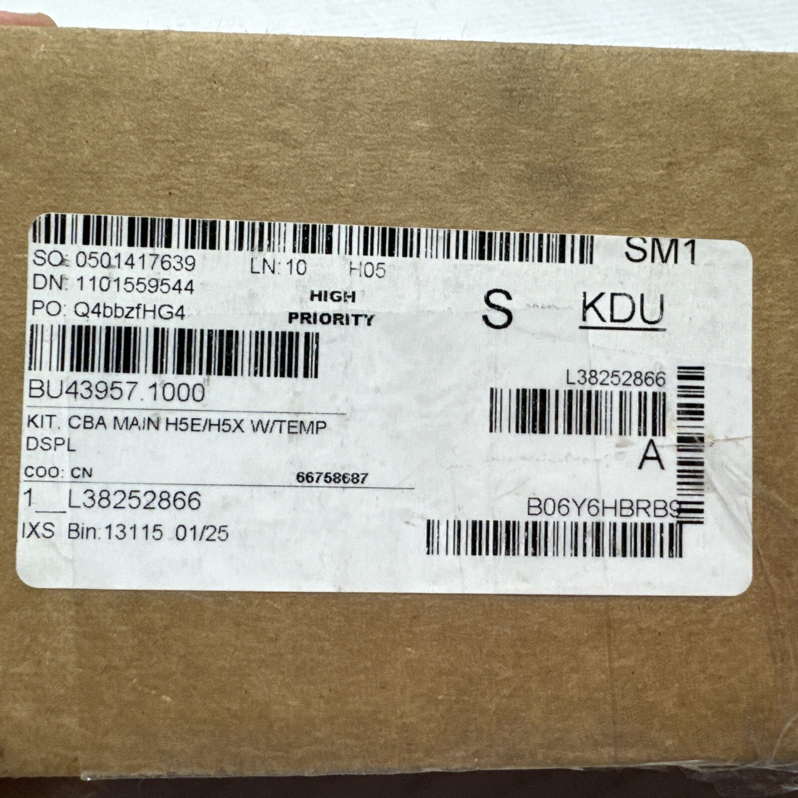 43957.1000 Bunn Kit, Cba Main H5E/H5X Temp Dspl Genuine OEM BU43957.1000