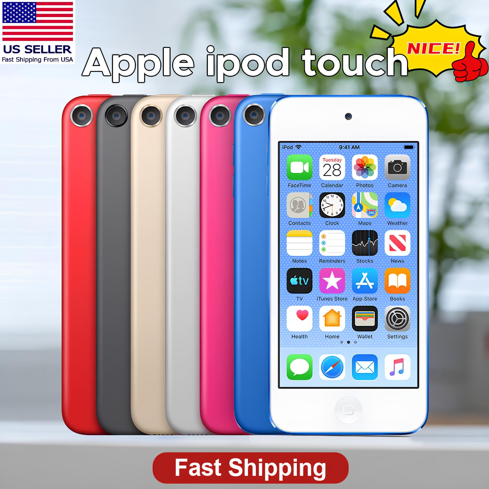 New Apple iPod Touch 6th 7th Gen (128GB 256GB) All Colors- FAST SHIPPING Lot