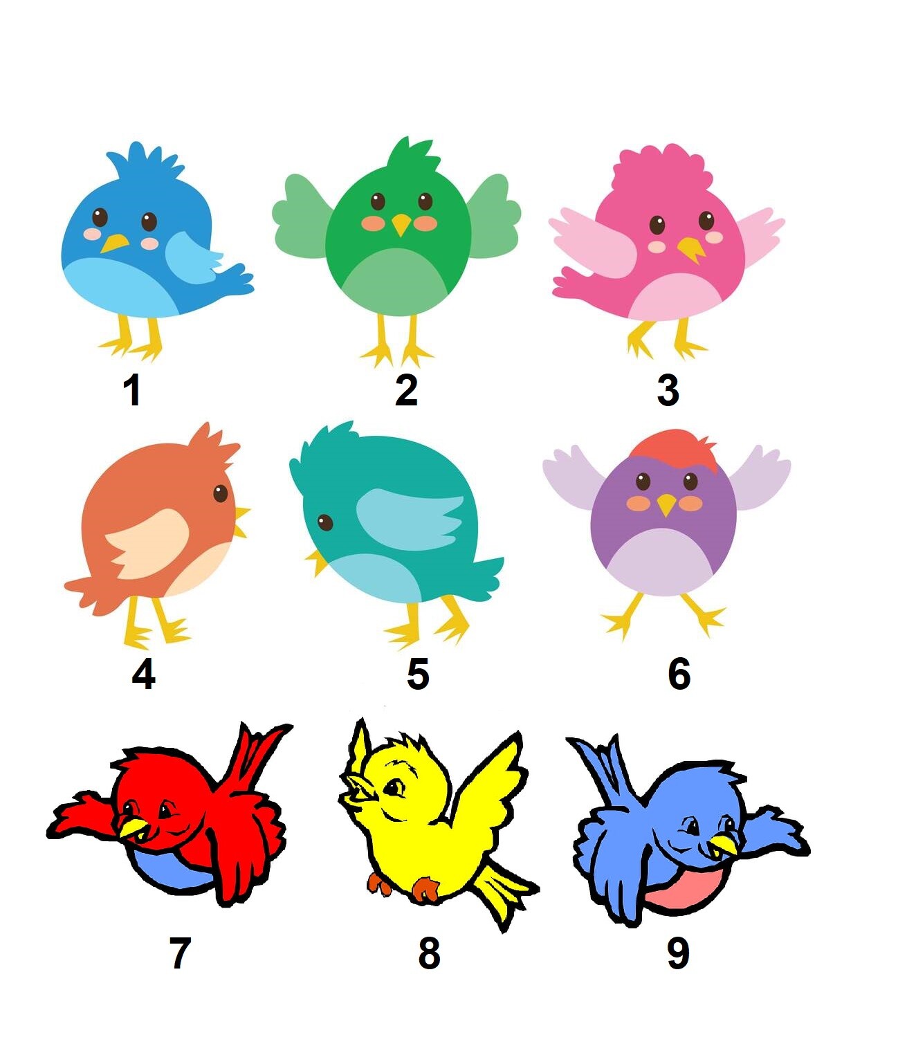Personalized Address Labels Cartoon Baby Birds (FA 25)