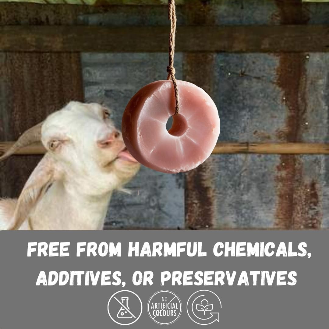 Himalayan Salt Lick for Horses, Deer, Goats, and Livestock – Salt Block on Rope