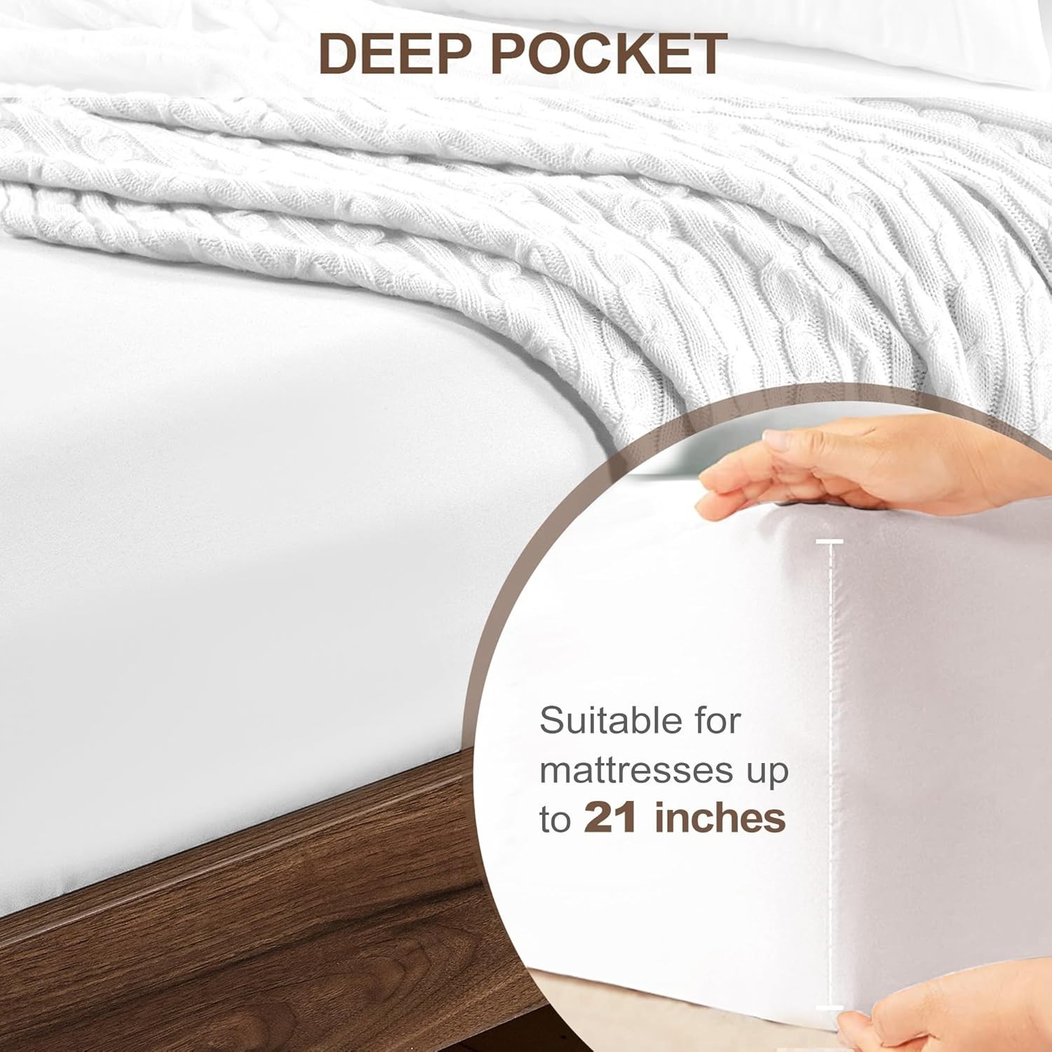 Twin XL Fitted Sheet by Hotel Quality Ultra Soft Microfiber