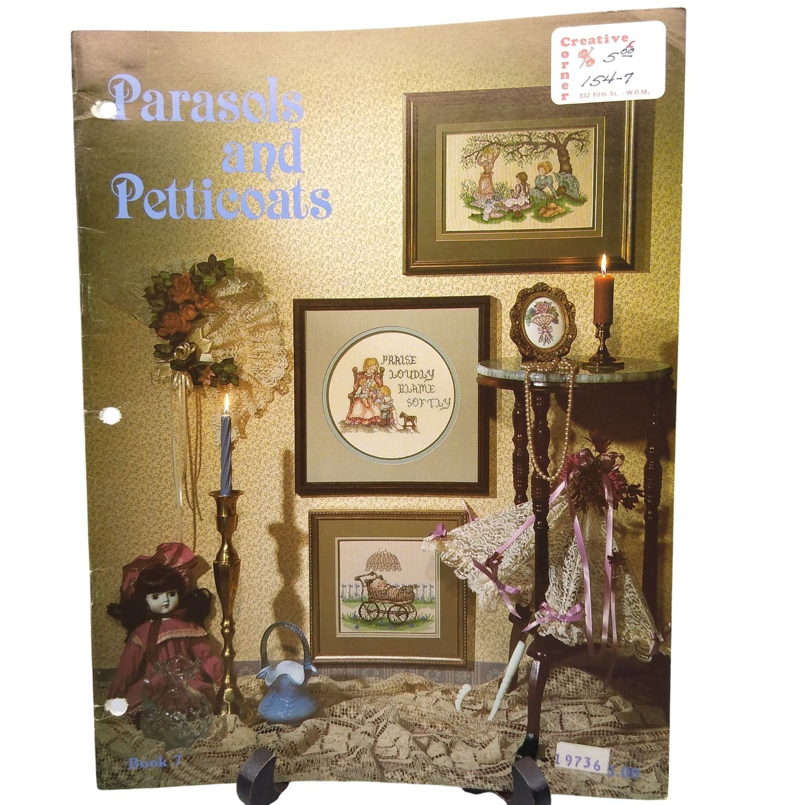 Vintage Cross Stitch Patterns, Parasols and Petticoats, 1985 Stoney Creek Collec