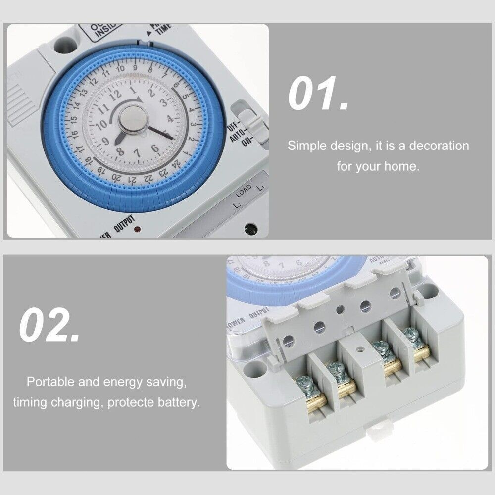 12V AC/DC Mechanical Time Control Switch Pc Mechanical Timer Electrician