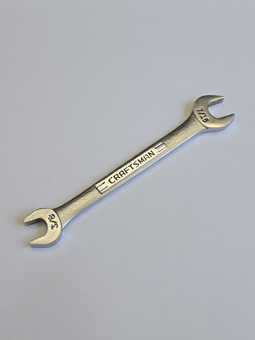 Craftsman 44572 Double Open End Wrench 7/16" and 3/8" -VV- Series Made in USA