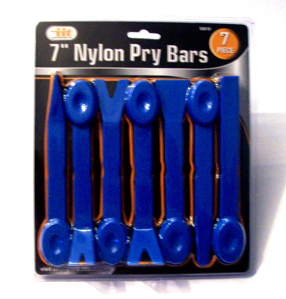 7pc ILLINOIS INDUSTRIAL 7" NYLON PRY BARS PRYBAR AUTOMOTIVE TRIM MOLDING 50010