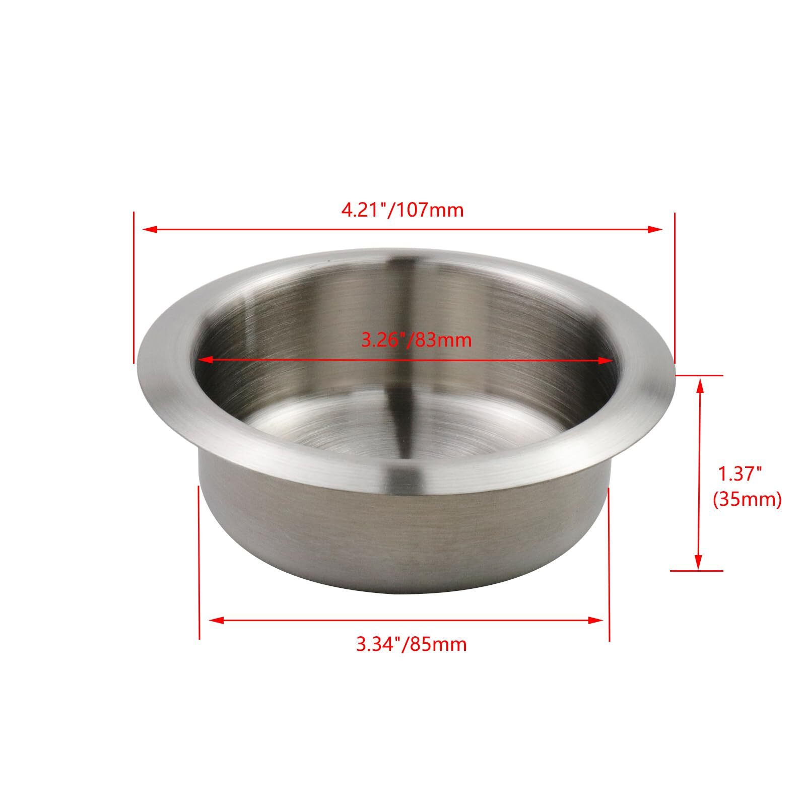 2pcs Stainless Steel Cup Holder Recliner-Handles Replacement Cup Holder for S...