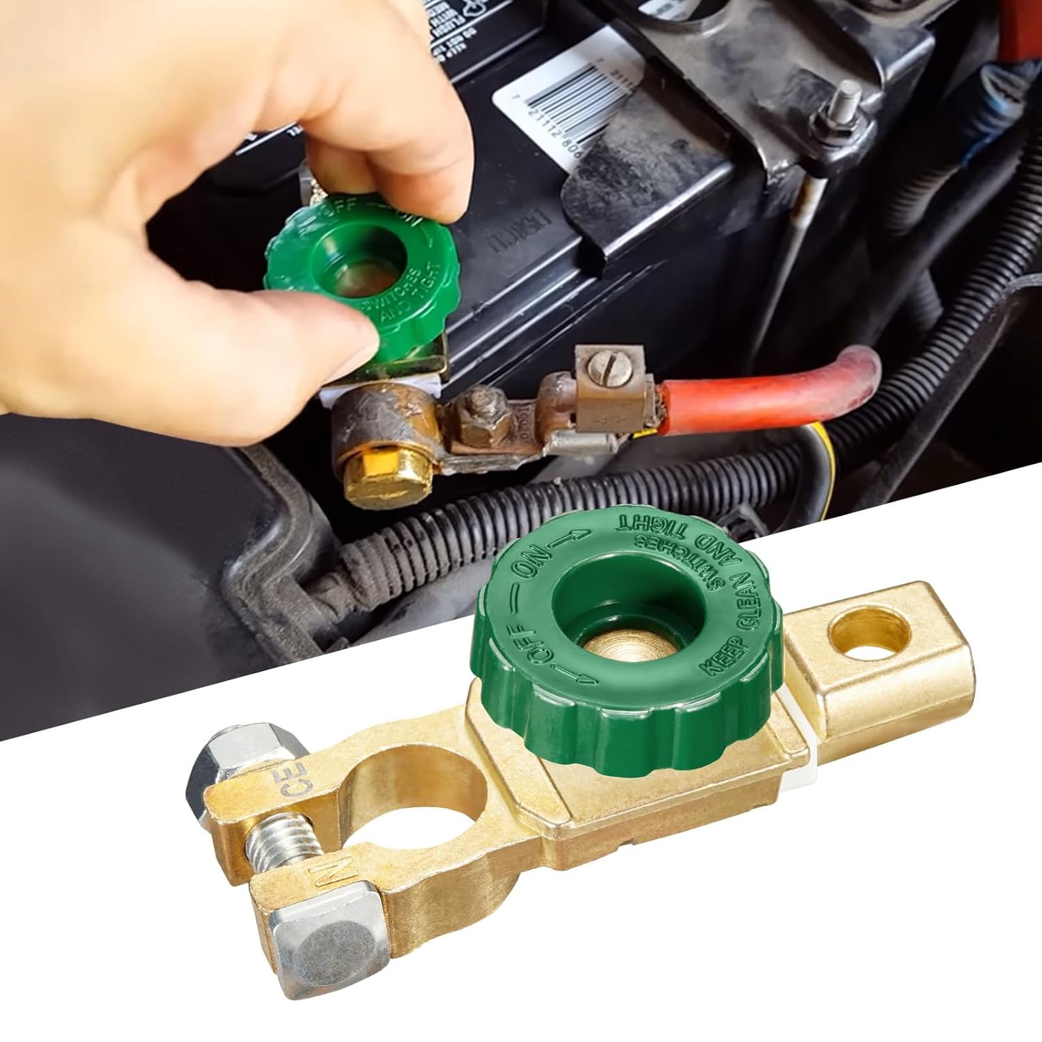 Battery Disconnect Switch 12V - 24V Top Post, Quick Disconnect Battery Cut off S