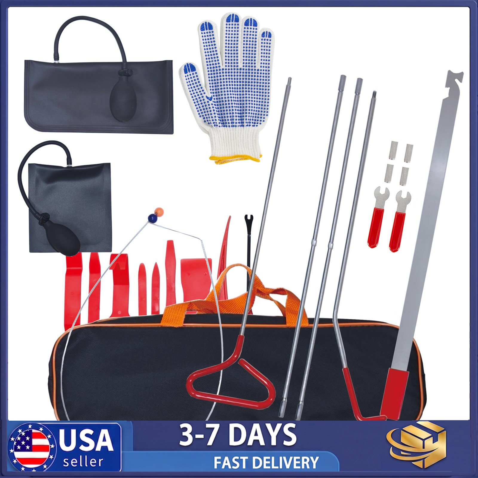 18Pcs Car Door Window Emergency Removal Auto Repair Tool Kit Car Supplies US