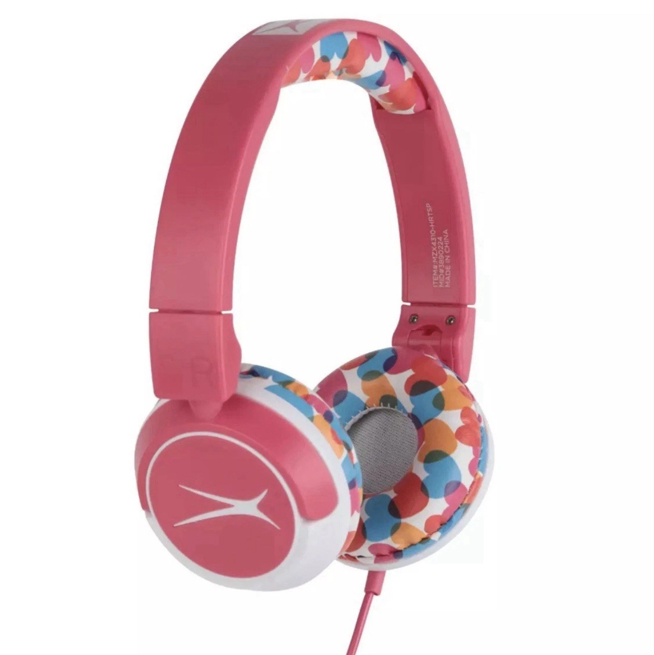 Kid Safe Pink Wired Headphones for Girls Ages 3-5 Volume Limiter BRAND NEW