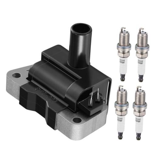 1 Ignition Coil Pack UF731 and 4 1PCS-Ignition Coil UF731+Spark Plug 7090