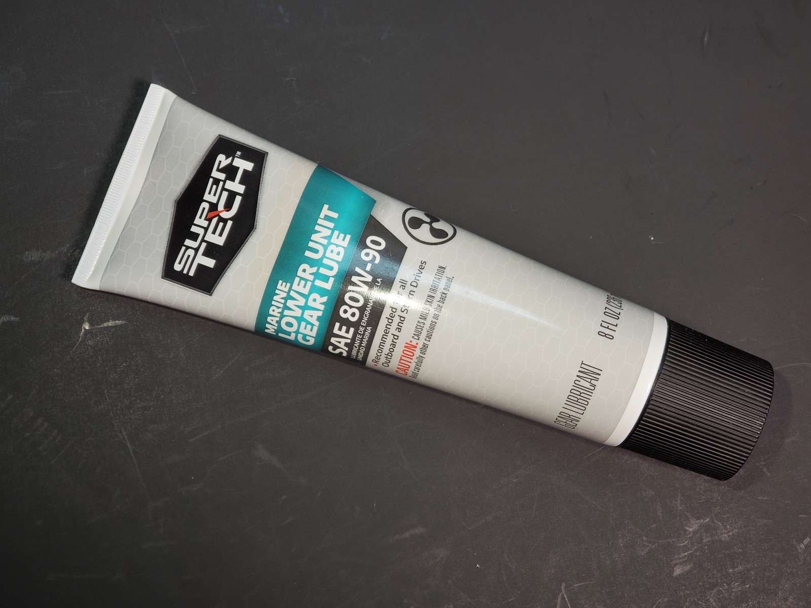 Super Tech Marine Boat Lower Unit Gear Oil Lube Lubricant 80W-90 8oz Stern Drive
