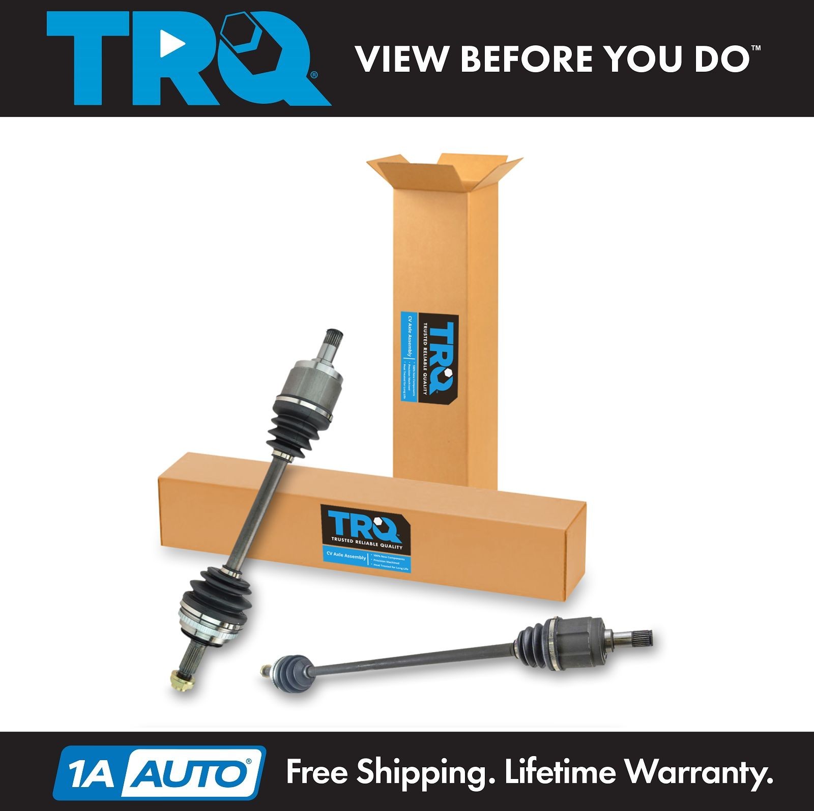 TRQ Front CV Axle Shaft Set For 1997-1999 Acura CL 1994-1997 Honda Accord