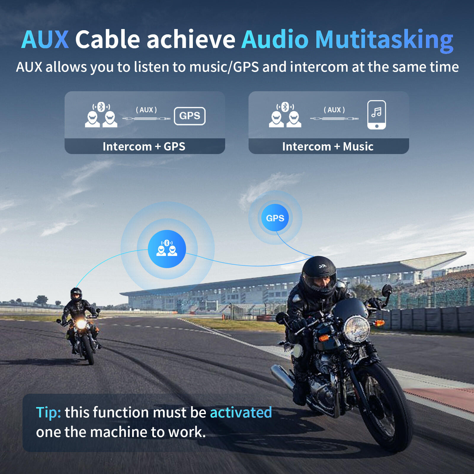 4x M1-S Plus Motorcycle Bluetooth Headset Helmet Intercom 2000m Communication FM