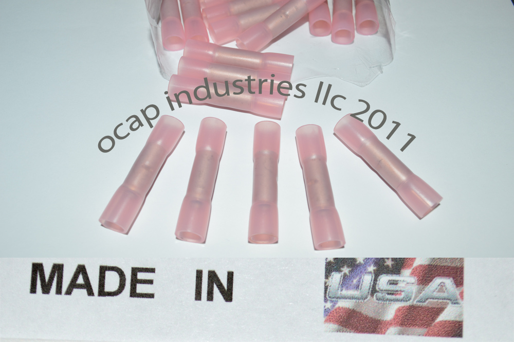 (25) 3M Heat Shrink Butt Splice Wire Connector Terminals 8 AWG Gauge Made In USA