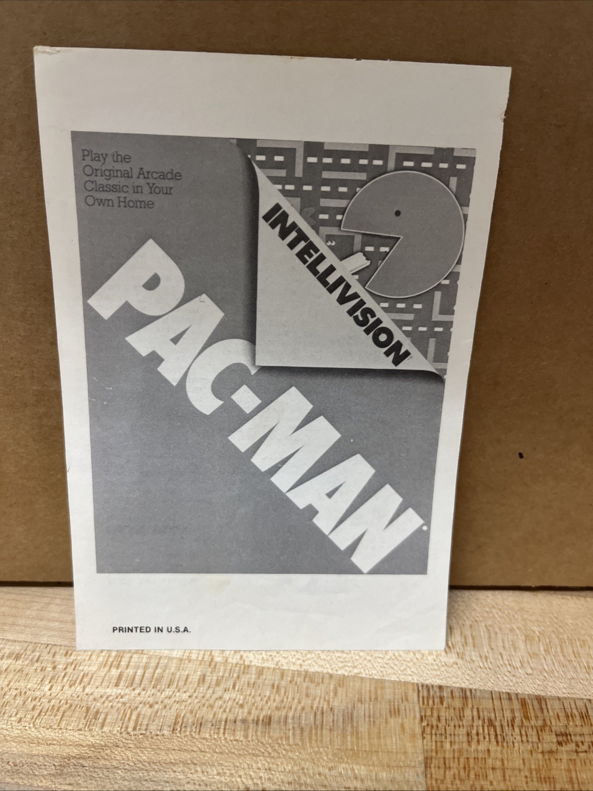 Intellevision Pac-Man Manual Only. EX Box 236