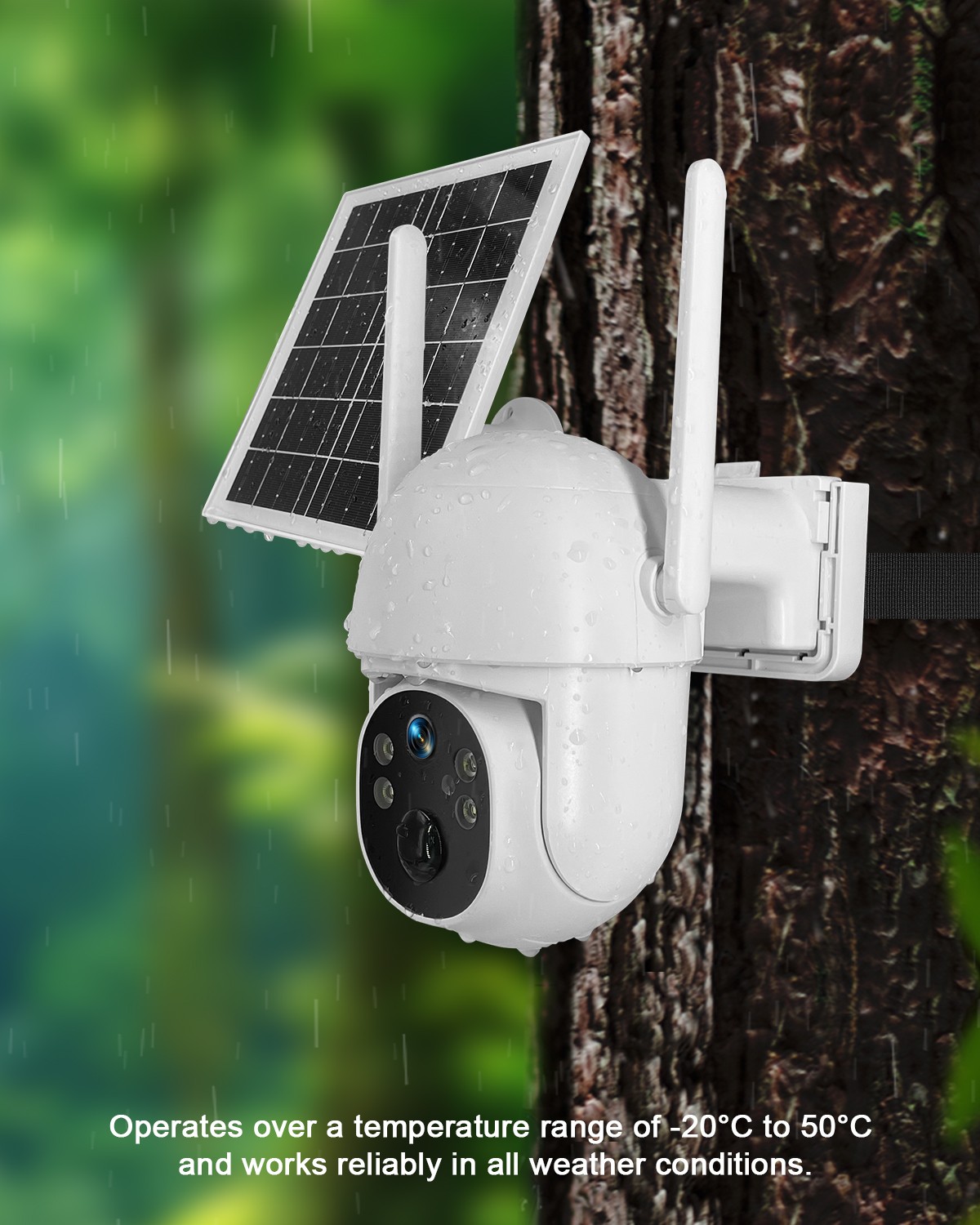 2pc 4G LTE Cellular Solar Wireless Security Camera Lifetime Free Unlimited Data
