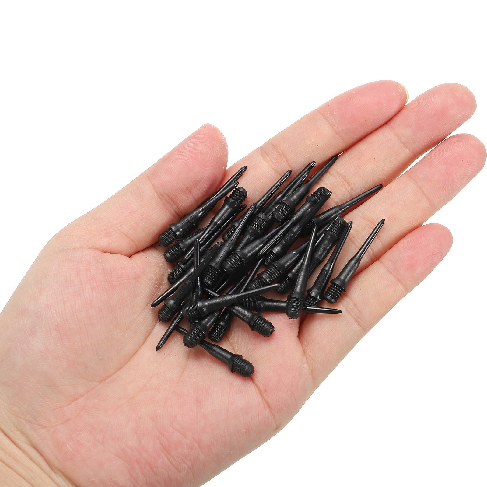 Plastic Dart Tips, 60 Pack 2BA Thread Soft Dart Tips Dart Accessories, Black