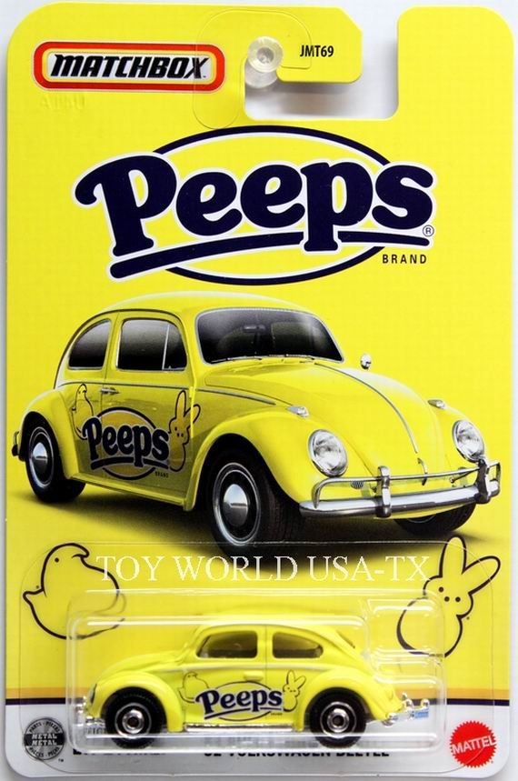 2026 Matchbox Easter Candy Series Peeps '62 Volkswagen Beetle Target Exclusive